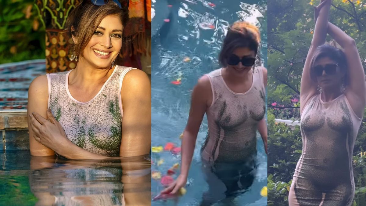 Pooja Batra Hot Video: Akshay Kumar Heroine Takes Dip In Pool In See Through Dress Nked Instagram Reel