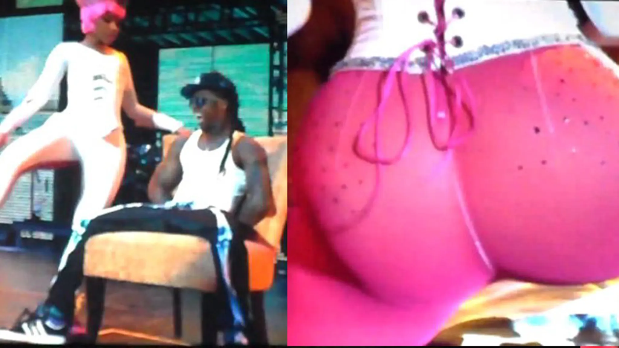 Nicki Minaj -- Big Booty Lap Dance for Lil Wayne