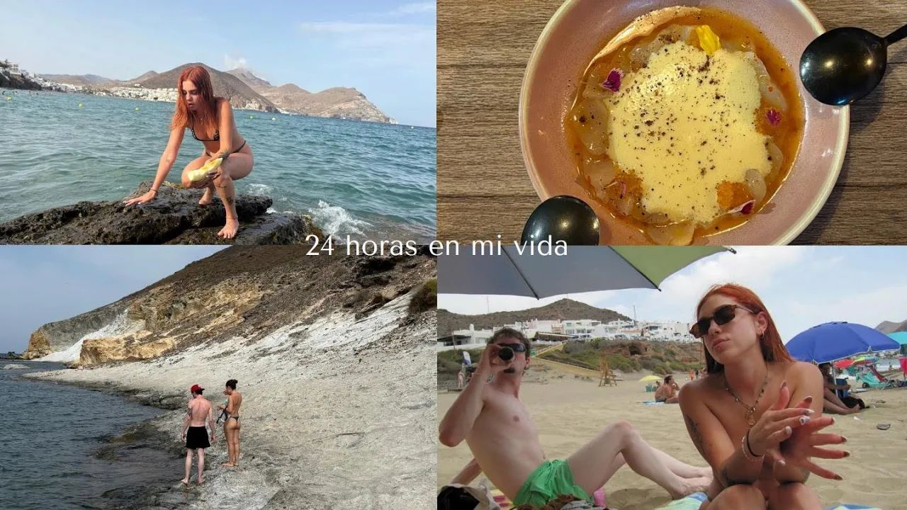 Bare Boobs At The Beach Around 22:34