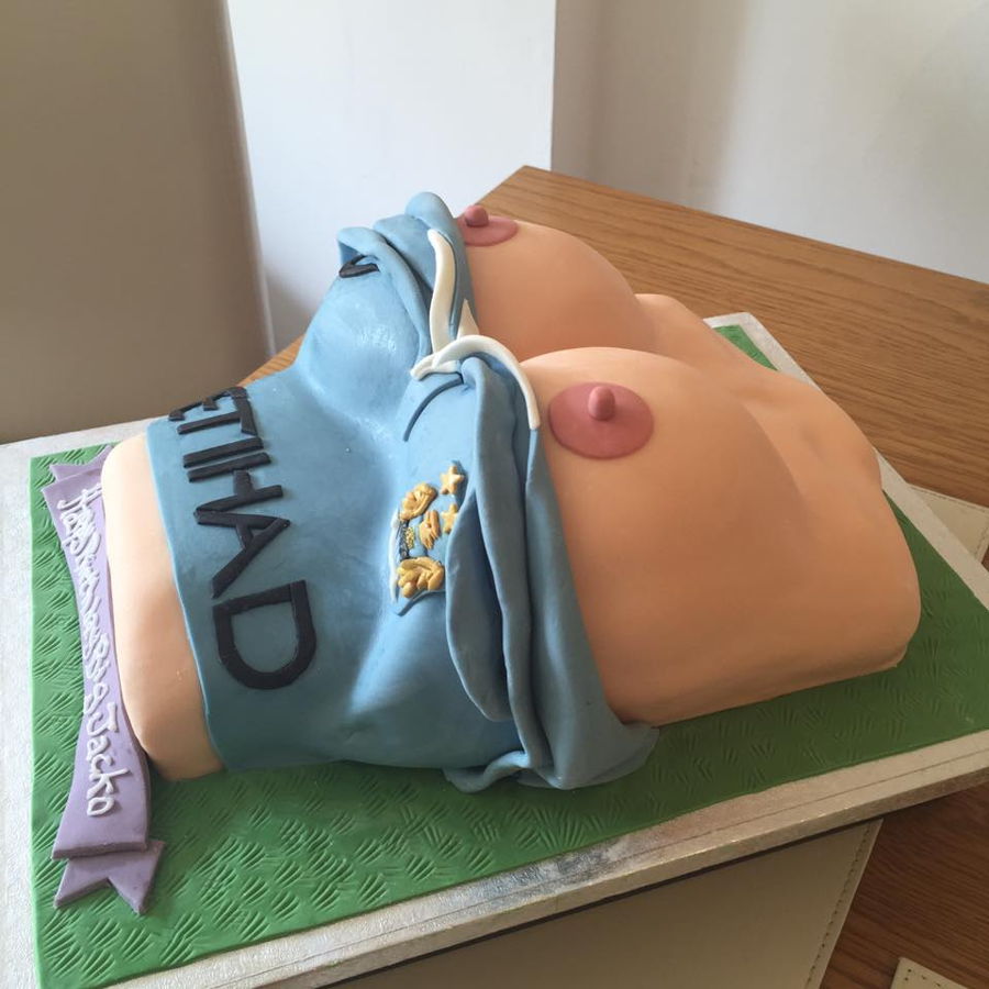 Boob Manchester City Fan Cake