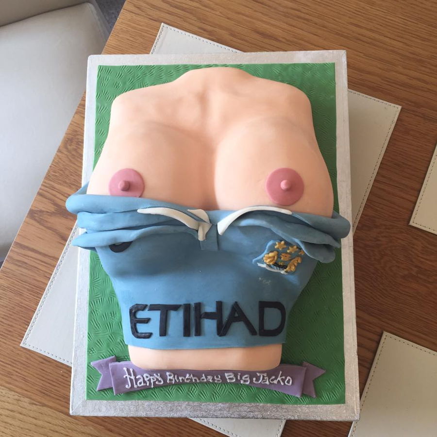 Boob Manchester City Fan Cake