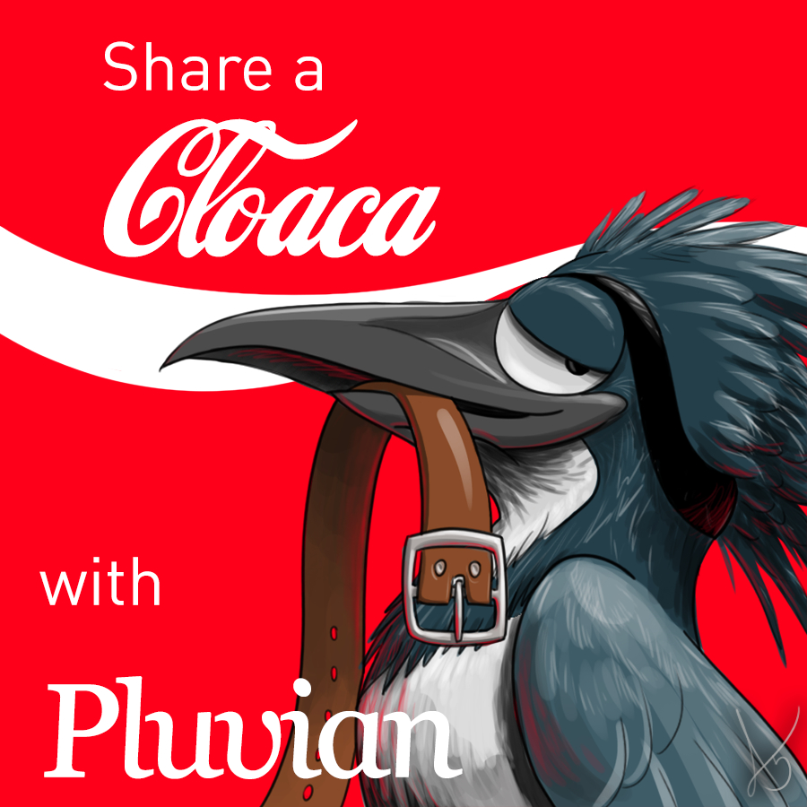 Share a Cloaca BadgeIcon: Pluvian by Pornithologist Submission