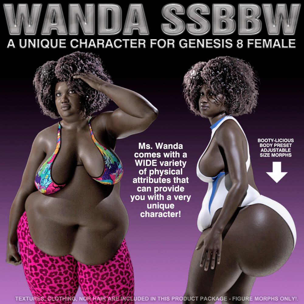 Wanda Ssbbw Character Morphs for Genesis 8 Female