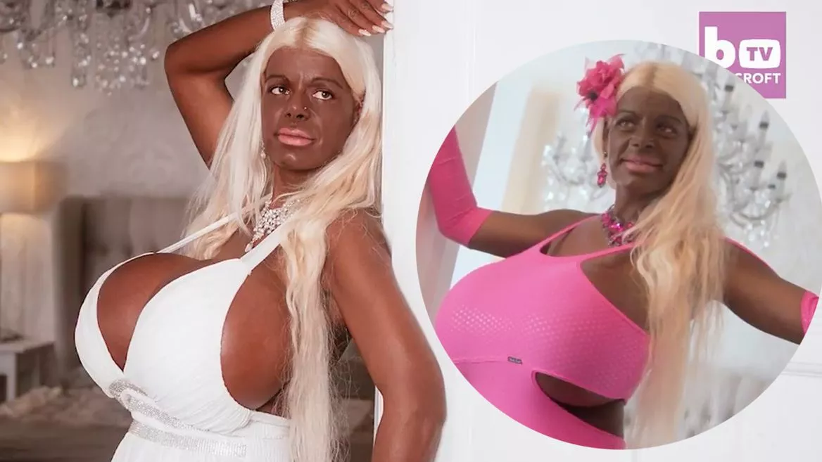 Glamour model with biggest boobs in Europe wants to be crispy brown