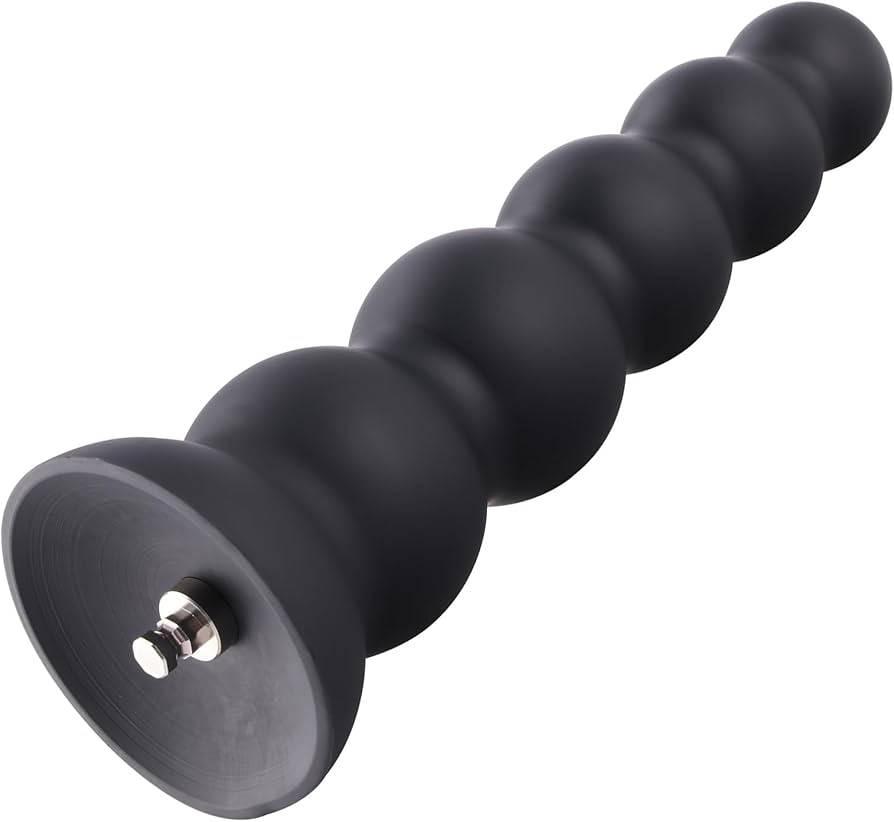 Hismith Anal Dildo 9 inch Huge Anal Toys Silicone Anal with 5 Smooth Balls Dildo Anal Sex Toys with KlicLok System for Sex Machine