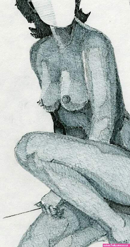 Tekening naakte vrouw uit 1978 Belgische kunstenaar Eugène Eechaut