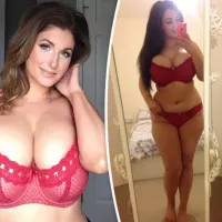 Curvy women with D-K cup boobs strip for lingerie competition