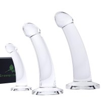 : Greenpinecone Anal Butt Plug Trainer Kit Anal Training Set 3 Sizes Simple Dildos Set with Strong Suction Cup Base Anal Prostate Vaginal G-Spot Sex Toy for Beginners to Advanced Users :