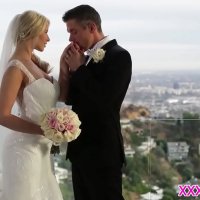 Beautiful bride pussyfucked before creampie