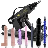 Automatic Sex Thrusting Machine 3XLR Connector Thrusting Dildo