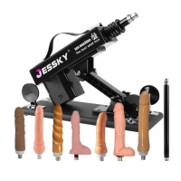 Krachtig Sex Machine Geweer met 7 Dildos