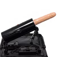 Bondara Full Throttle Black Sex Machine with Dildo