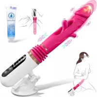 Sex Machine Dildo Vibrator with Automatic Thrusting Flicking