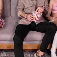 Daddy We are Family Twin Teen Stepdaughters Seduced and Touched on Movie Night by Stepdad