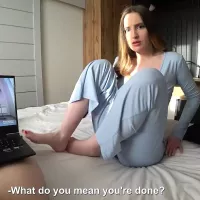 Watching Porn with Stepsister and Fucking Her Hard Anny Walker