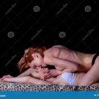Image of Passionate Lesbian Girls Having Sex Stock Image
