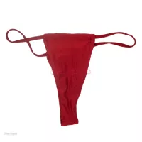Lauren Phillips Red Suit Thong Bottoms