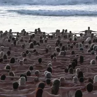 Hundreds pose nude on Australian beach to raise awareness for skin cancer