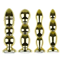 Gouden Metalen Anale Parels Seksspeeltjes