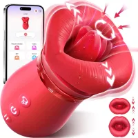 5IN1 Mouth Sucking Vibrator Rose Sex Toy