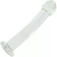 Harness Smooth Glass Dildo By Crystal Delights