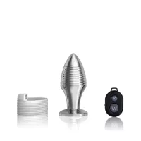 Tapered Temptation: The Vibrating Stainless Steel Anal Plug