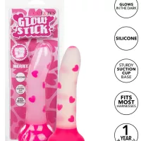 Glow Stick Heart Suction Cup Dildo