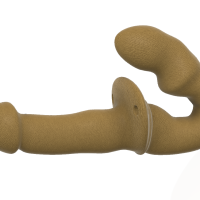 Beltless strapon dildo lesbian couples dick double v22 3d print cnc STL File for Cults