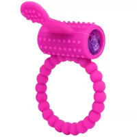 Bondara Rub and Tug Purple Silicone Vibrating Cock Ring
