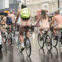 Why dont cyclists at Cambridges Naked Bike Ride get arrested for nudity?