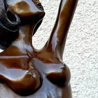 THALIA Nude Bronze Nymph Girl Adolescent statue