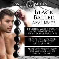 Black Baller Anal Beads