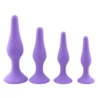 Beginner Small Silicone Butt Plug Training Set 4 Piece