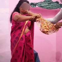 Aunty was Bending Down and Reading Something and I was Playing with Her Panties Behind Her and She Saw that I Had Sex with Her