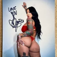 Connie Perignon Taiwanese Adult Film Star Signed 8X10 Photo Model Dancer AVN