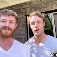 Handsome Justin Taylor Spreads His Ass for Sage Hardwell: Gay Bareback Bareback Porn