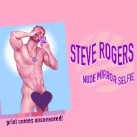 Steve Rogers Nude Mirror Selfie