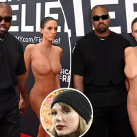 Kanye West fully nude wife Bianca Censori show up to Grammys 2025 after trolling Taylor Swift with Instagram follow