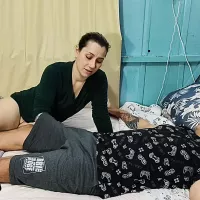 Curious Goddess Open Minded Stepmom Jerking Me off and Sitting on My Face Fucking Her Little Pussy While Im Eating He