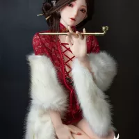 163 cm Hongye Cheongsam Sexy Lady Peito Grande Boneca Sexy Avatar Bone