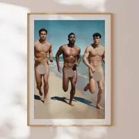 Nude Men in Full Frontal Nudity Big Penises on Handsome Hung Men Runn