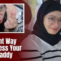 Hijab College Girl Have Fun with Sugar Daddy in the Car