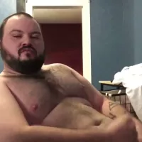 Sexy bear masturbating