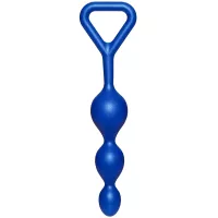 Bondara Tip Off Blue Silicone Anal Beads