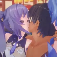 Ganyu and kequing fucking hard in threesome genshin impact animation
