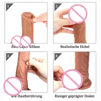 Realistic soft arge Dildo Sex Toy for Women Fake Dick Suction Cup Silicone Realistic Dildos Penis Female Masturbation Erotic