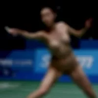 Public nudity meets intense athleticism as these girls display their badminton skills in the nude