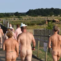 Would you bear all for a naked run at Yorkshire Wildlife Park?