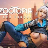 Busty Judy and You Fuck Like Two Bunnies XXX Parody: VR Big Tits Big Tits Porn