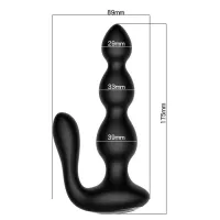 Afstandsbediening Siliconen Buttplug Vibrator voor Anale Seks